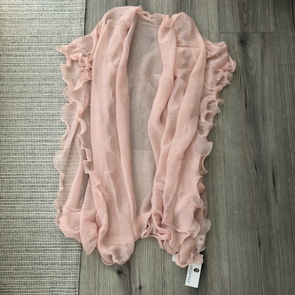 NWT Jessica McClintock Pink Shimmer Kimono Robe